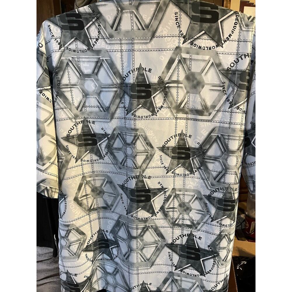 Southpole Shirt Mens L Southpole Pattern Fabric Button Up Short Sleeve NWT